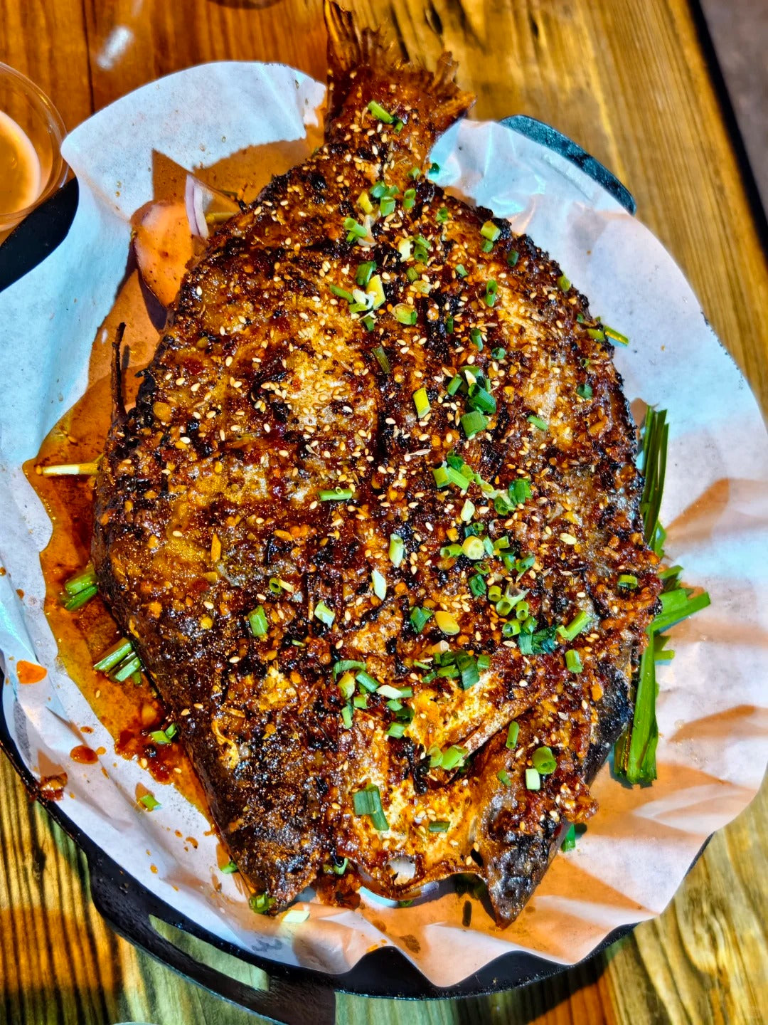 Sizzling Charcoal-Grilled Fish